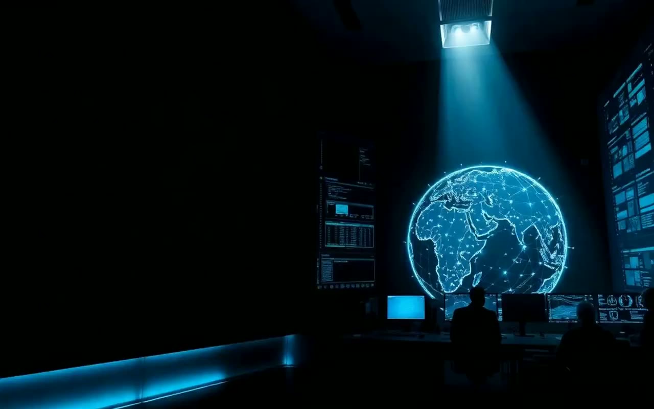 Federated Enterprise Node — gedistribueerde mesh-globe in een control room