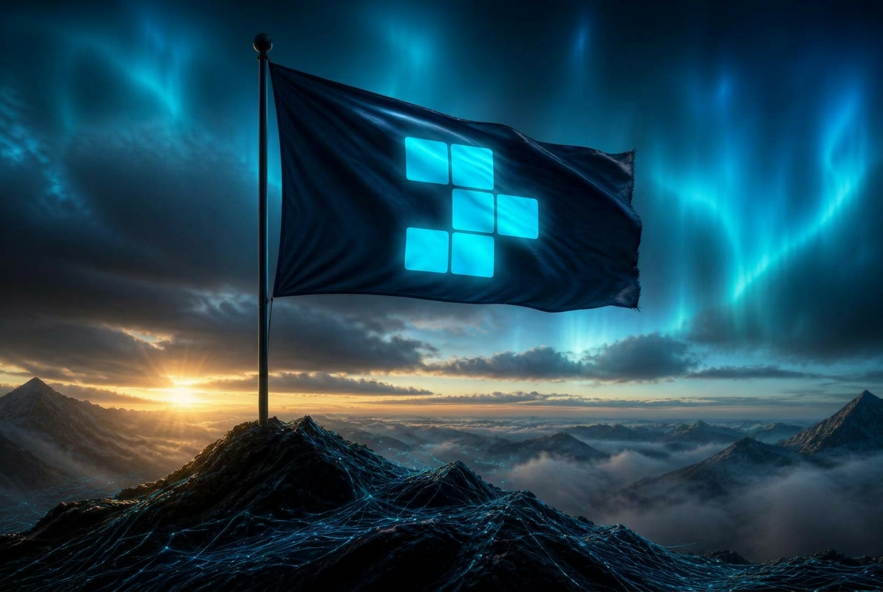 De territoriale vlag van ExeiBit OS — Reality Flow